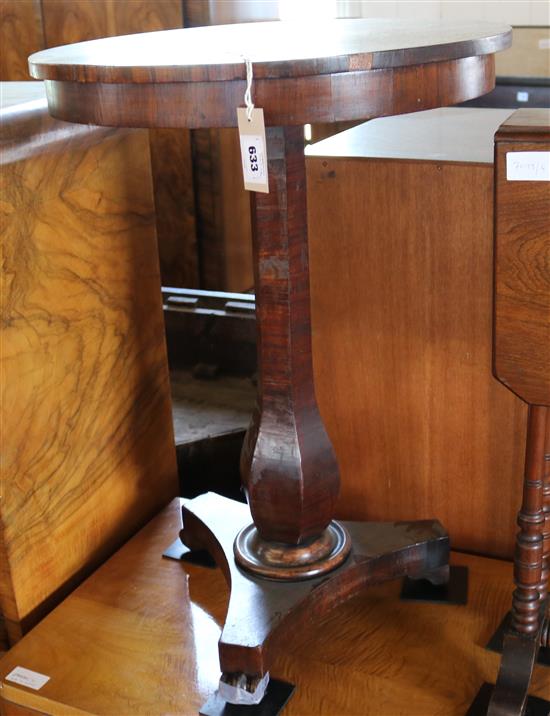 Victorian rosewood occasional table(-)